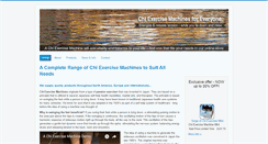 Desktop Screenshot of chiexercisemachine.com