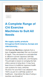 Mobile Screenshot of chiexercisemachine.com